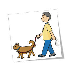 犬のリーダーウォークのしつけ